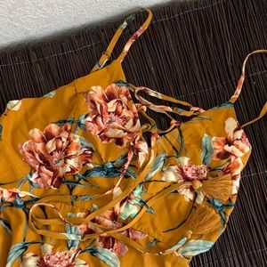 Boho Mustard Floral Maxi SM